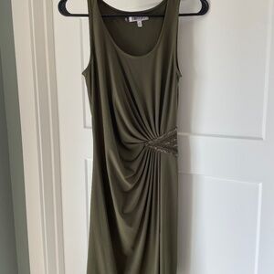 Jennifer Lopez beaded stretchy sleeveless dress
